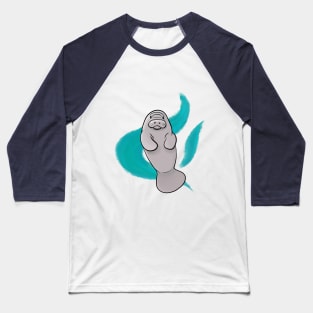 Endangered Cute Manatee Baseball T-Shirt